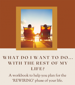 What Do I Want To Do With The Rest Of My Life Workbook is part of the Just Don't Retire, Rewire Program.