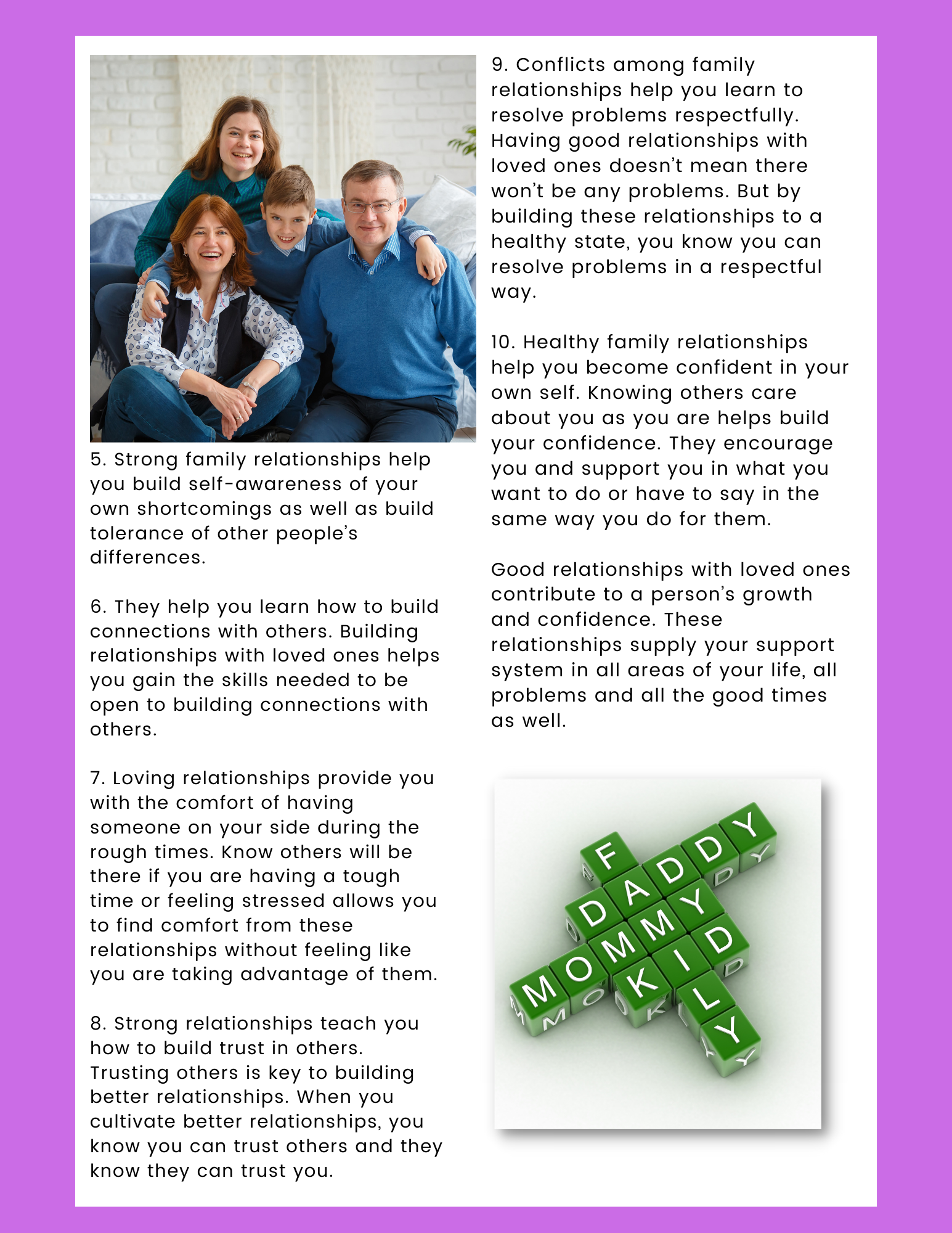 Family Relationships Tip Report - Image 3