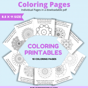 10 Mandala Coloring Pages With Positive Thoughts