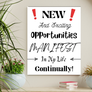 New And Exciting Opportunities Wall Art