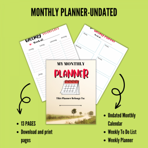 My Monthly Planner
