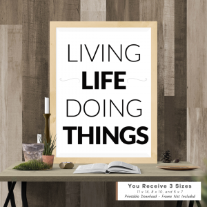 Living Life Wall Art