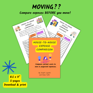 House-To-House Expense Comparison Checklist