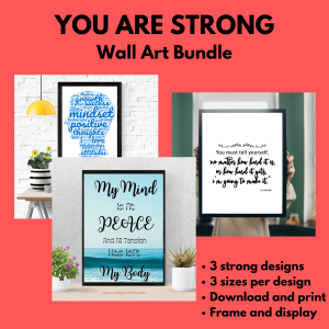 You Are Strong Wall Art Bundle